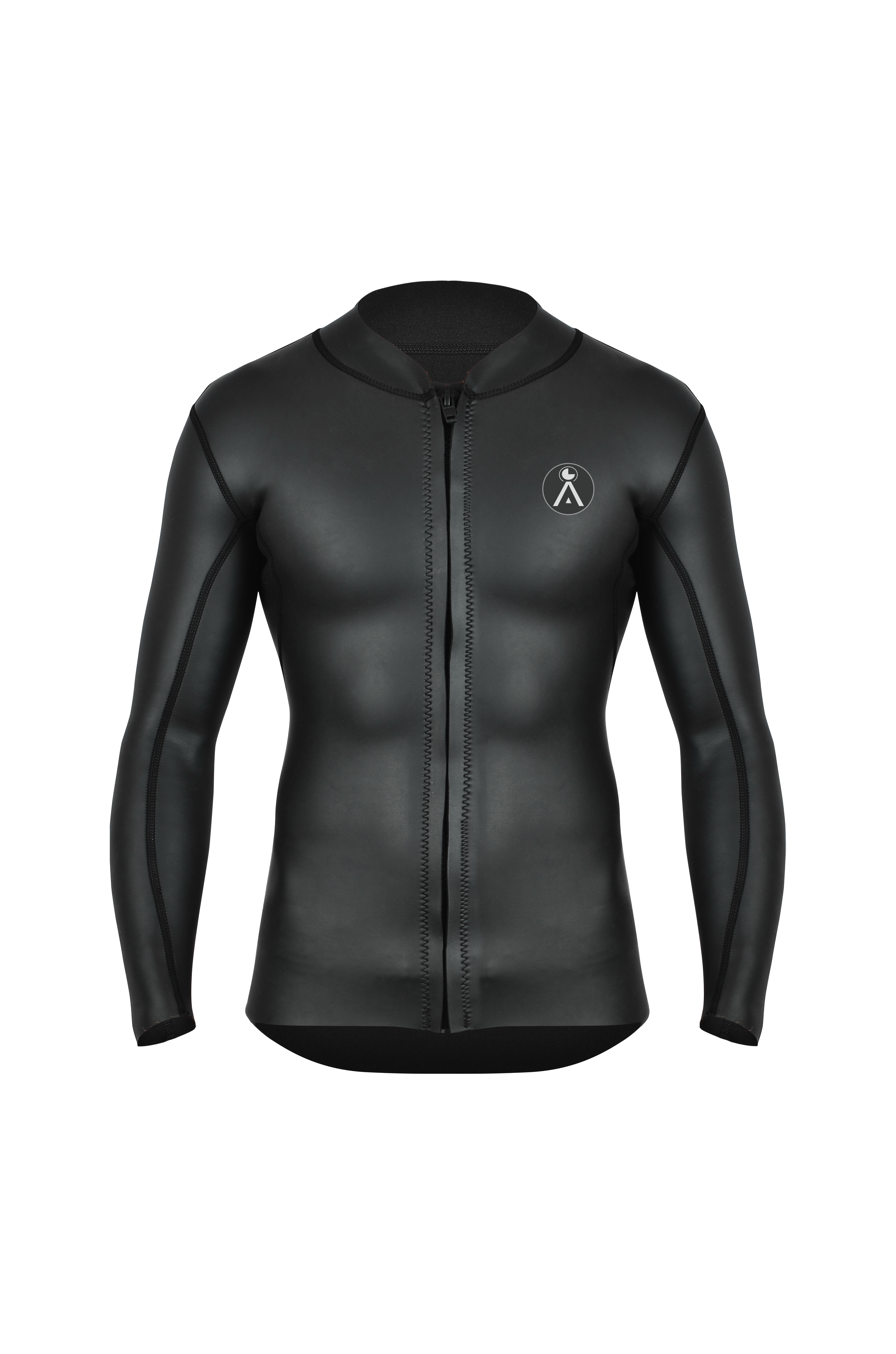 SURF Wetsuit TOP | Mens 1.5mm Neoprene Surfing Jacket | Long Sleeve-Front Zipper Vest | Wet Suit |