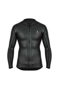 SURF Wetsuit TOP | Mens 1.5mm Neoprene Surfing Jacket | Long Sleeve-Front Zipper Vest | Wet Suit |