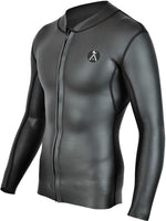 SURF Wetsuit TOP | Mens 1.5mm Neoprene Surfing Jacket | Long Sleeve-Front Zipper Vest | Wet Suit |