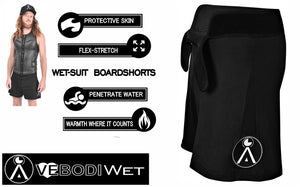A VEBODI | WETT-Suit Boardshorts | 1.5mm SMOOTHSKIN Neoprene |