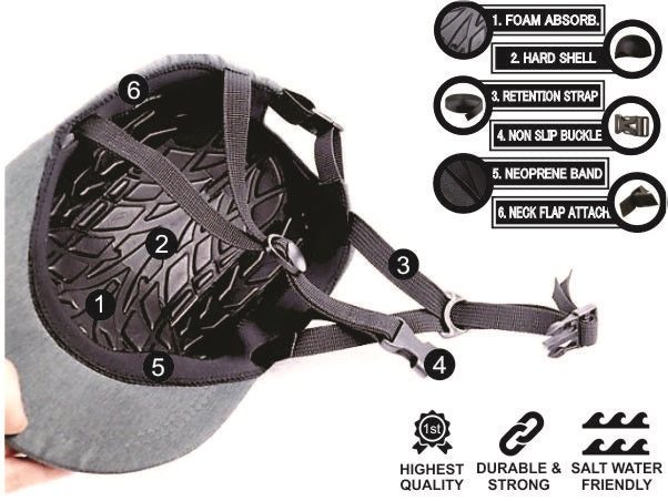 bike helmet with cap IMPACT Surf HELMET HAT – avebodi