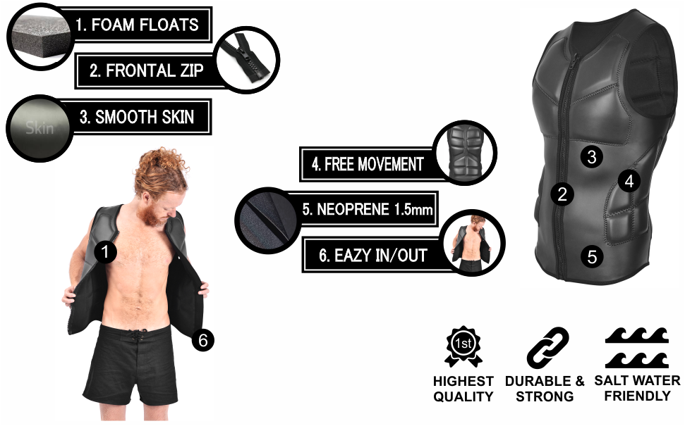 POP UP Vest | SURF Impact Vest |